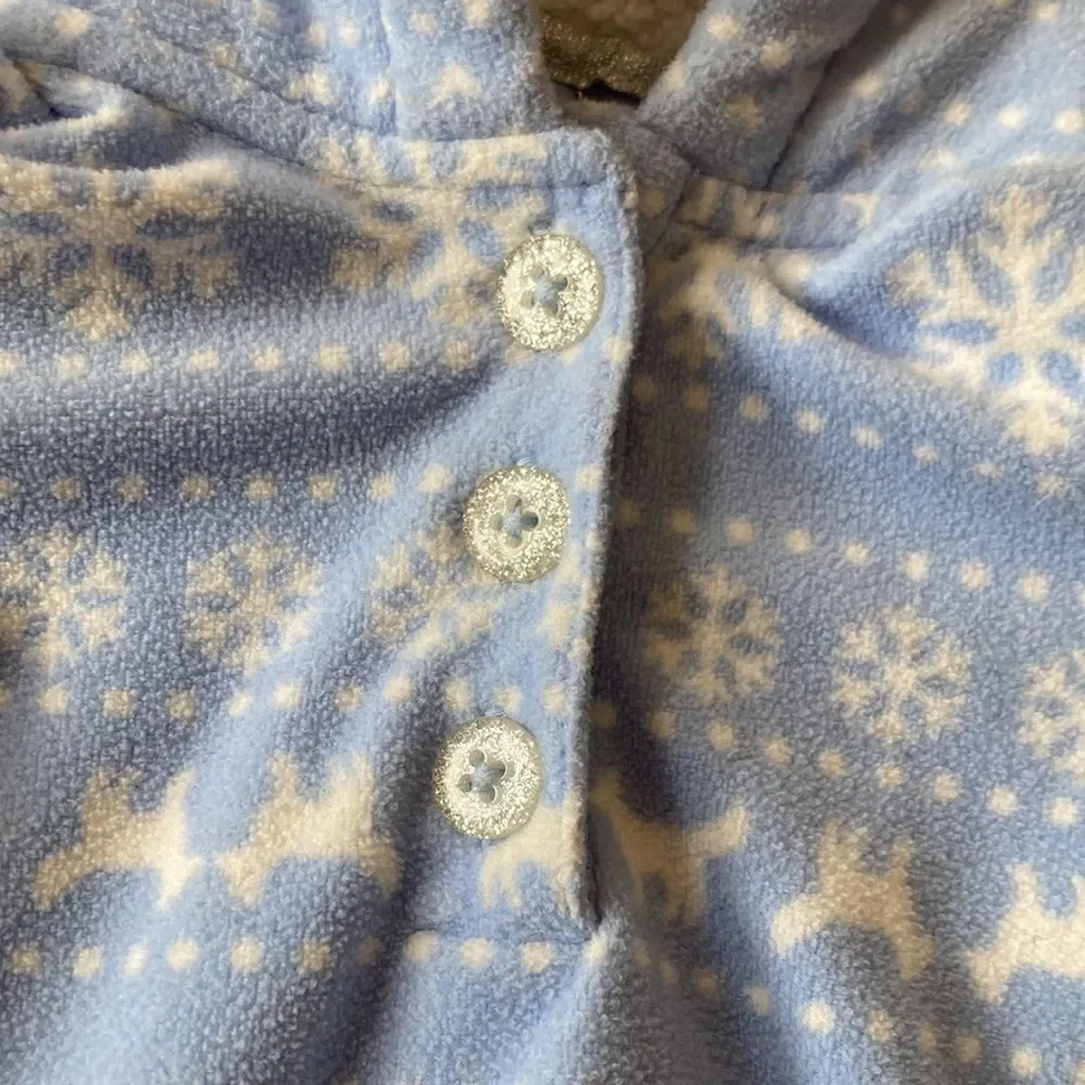 𝅺CARTER'S Snowflake Reindeer Cozy Soft Pullover Sweatshirt Size 12 Months
